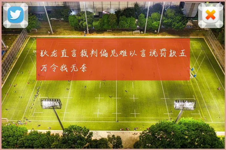 狄龙直言裁判偏见难以言说罚款五万令我无奈